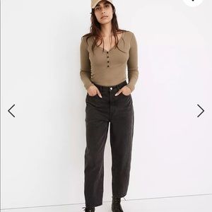 NWT Madewell Balloon Jeans in Noll Wash